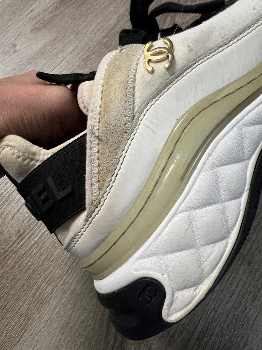Chanel Trainers Suede and Leather Sneakers - Picture 9 of 15